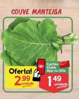Supermercados Princesa Couve manteiga unidade oferta