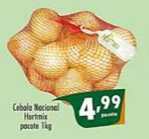 Cebola Nacional hortmix pacote 1kg