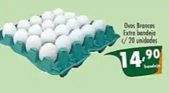 Peri Supermercado Ovos Brancos Extra Bandeja c/ 20 unidades oferta