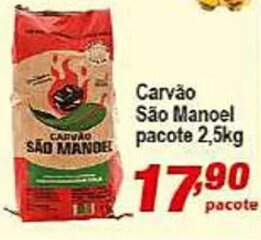 Carvão São Manoel pacote 2.5kg
