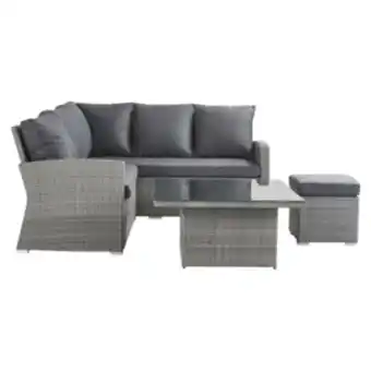 Leroy Merlin Conjunto para jardim davos alumínio 3 peças cinza naterial oferta