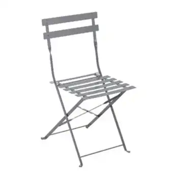 Leroy Merlin Cadeira de aço flora origami 80x41x45cm cinza naterial oferta