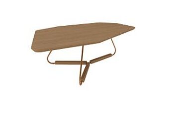 Lojas Guido Mesa de centro olly a - 1,10x68 - metal cobre - natural oferta