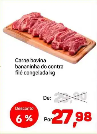 Supermercados ABC Carne bovina bananinha do contra filé congelada kg oferta