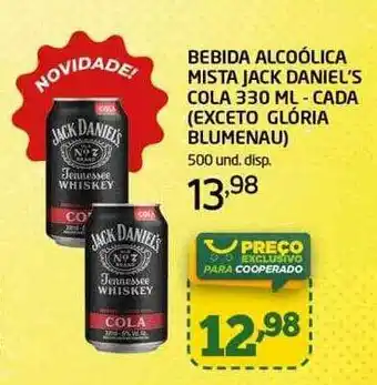 Cooper Bebida alcoólica mista jack daniel's cola oferta