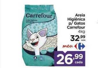 Carrefour Areia higiênica p gatos carrefour oferta