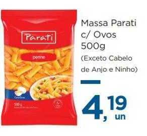 Super São Luiz Massa parati c ovos oferta
