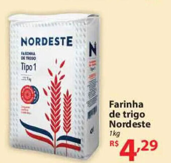 Nacional Farinha de trigo Nordeste 1kg oferta