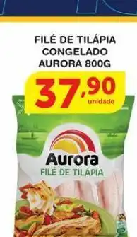 Roldão Filé de tilápia aurora 800g oferta