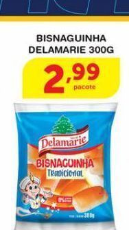 Roldão Bisnaguinha delamarie 300g oferta