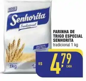 Mercantil Rodrigues Farinha de trigo senhorita 1kg oferta