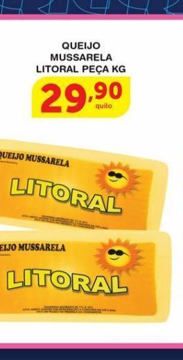 Queijo mussarela litoral kg
