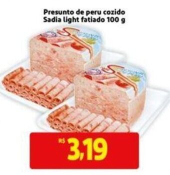 Extra Supermercado Presunto de peru Cozido Sadia light fatiado 100g oferta