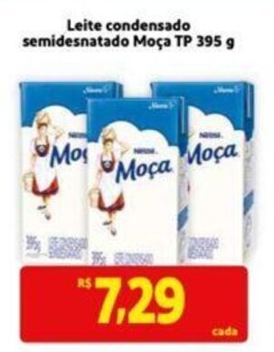 Extra Supermercado Leite Condensado Semidesnatado Moça TP 395g oferta
