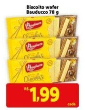 Extra Supermercado Biscoito wafer Bauducco 78g oferta
