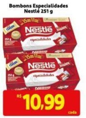 Extra Supermercado Bombons Especialidades Nestlé 251g oferta