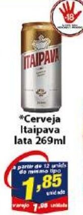 Vencedor Atacadista Cerveja Itaipava lata 269ml oferta