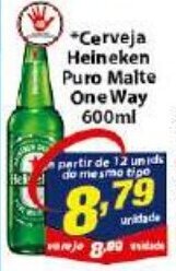 Cerveja Heineken Puro Malte One Way 600ml