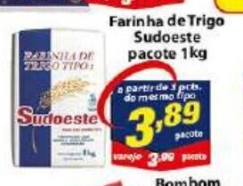 Farinha de Trigo Sudoeste pacote 1kg