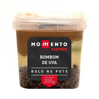 Mambo Bolo no pote sabor bombom de uva momento mambo 220g oferta