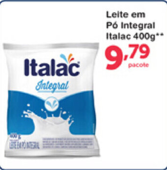 Leite em po Integral Italac 400g