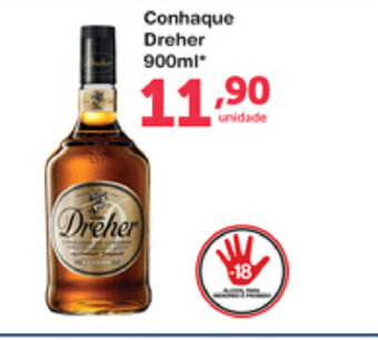 Roldão Conhaque Dreher 900ml oferta