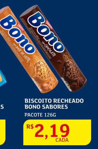 Assaí Atacadista Biscoito Recheado Bono sabores 126g oferta