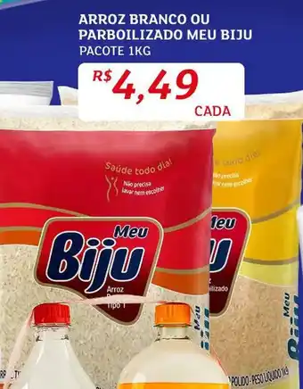 Assaí Atacadista Arroz Branco ou Parbolizado Meu Biju 1kg oferta