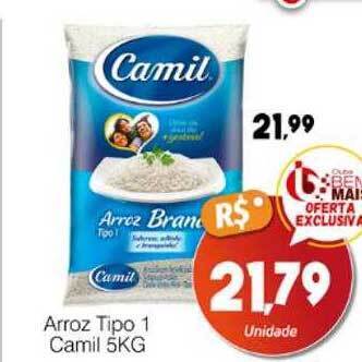 Supermercado Bem Barato Arroz tipo 1 camil oferta