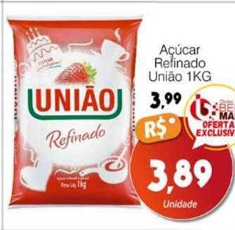 Supermercado Bem Barato Açúcar refinado união oferta