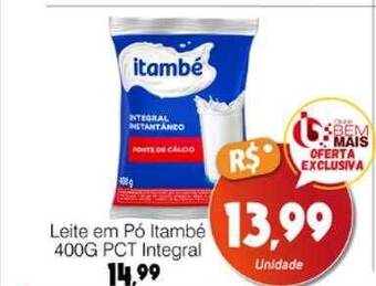 Supermercado Bem Barato Leite em pó itambé pct integral oferta