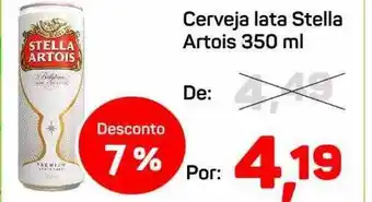 Supermercados ABC Cerveja lata stella artois oferta