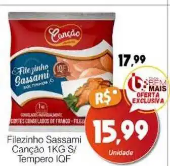 Supermercado Bem Barato Filezinho sassami canção oferta
