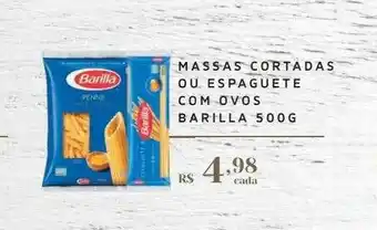 Massas cortadas ou espaguete com ovos barilla