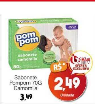Supermercado Bem Barato Sabonete pompom camomila oferta