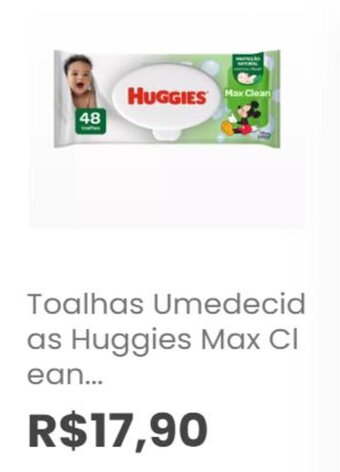 Toalhas Umedecidas Huggies Max Clean