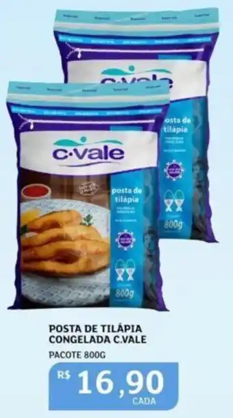 Assaí Atacadista Posta de Tilápia C.Vale pacote 800g oferta