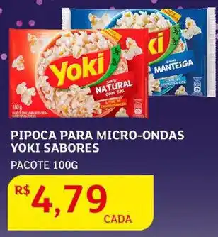 Assaí Atacadista Pipoca para Microondas Yoki Sabores 100g oferta