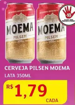 Assaí Atacadista Cerveja Pilsen Moema lata 350ml oferta