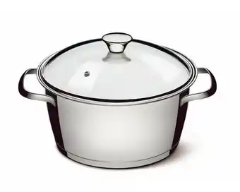 Pão de Açúcar Caçarola funda tramontina allegra em aço inox tampa de vidro 16cm oferta