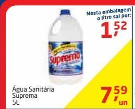 Água sanitária suprema 5l