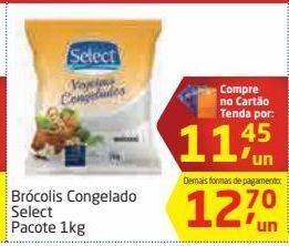 Brocolis congelado select 1kg
