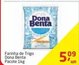 Tenda Atacado Farinha de trigo dona benta 1kg oferta