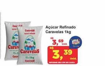 Semar Supermercado Açúcar refinado caravelas oferta