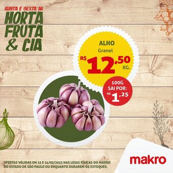 Supermercado Precito Alho granel 1kg oferta