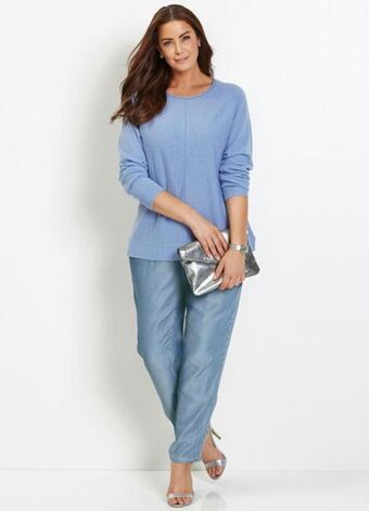 Posthaus Bonprix - calça jeans comfort azul claro oferta
