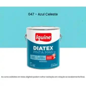 Bemol Tinta acrilica iquine economica fosco-aveludado 3,2l diatex pinta mais 047 azul celeste (mp) oferta