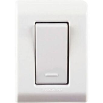 Interruptor simples de sobrepor tramontina lizflex 250v 10a branco (mp)