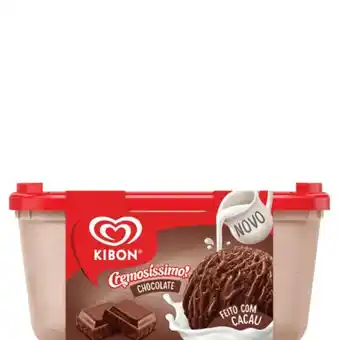 Sorvete kibon cremosíssimo pote 1.5 litro