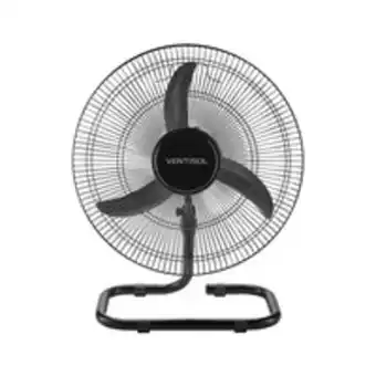 Ventilador de mesa oscilante premium ventisol, 3 pás, 50cm, 200w, grade prata -  comercial